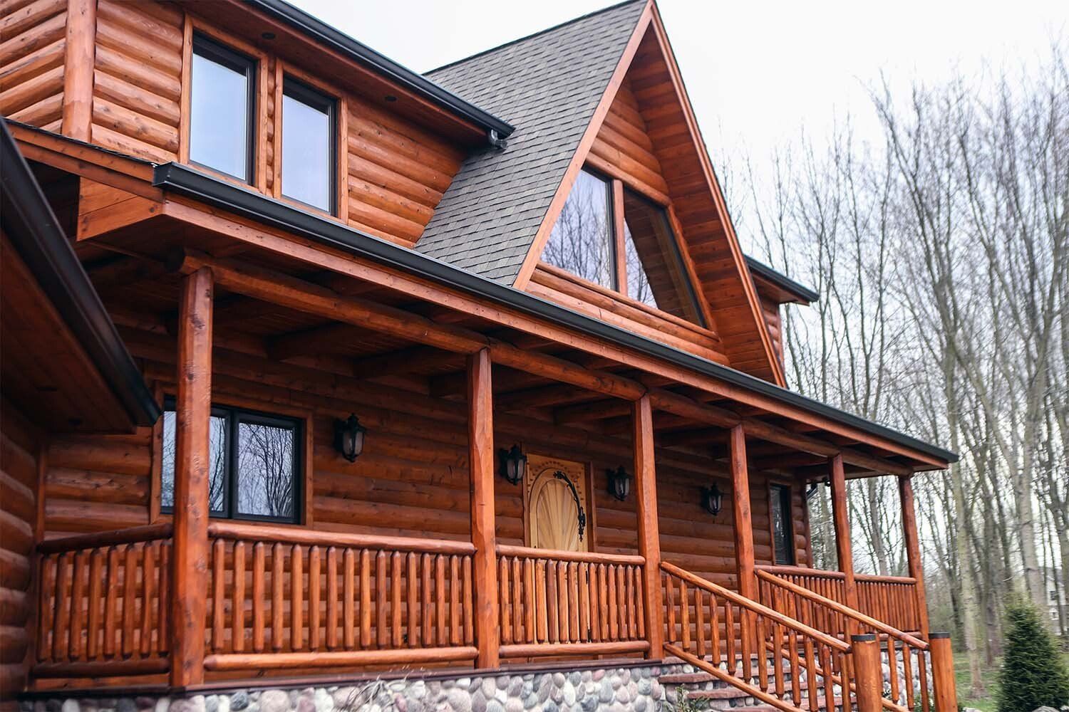 Split Log Cedar Siding