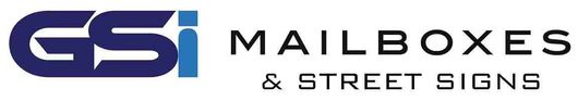 ESI Mailboxes & Street Signs logo in blue and black on a white background