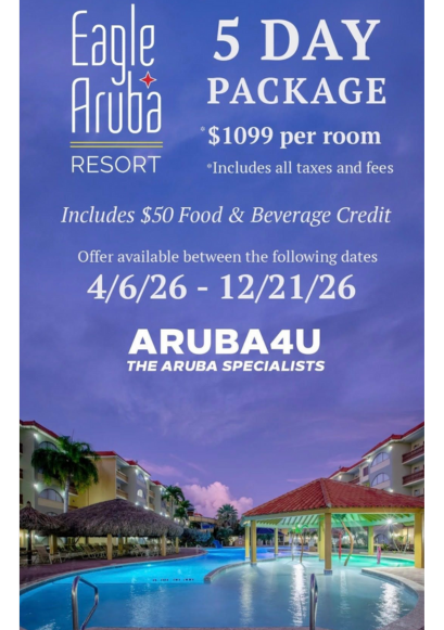 Eagle Aruba 5 Day Package / Aruba4U.com