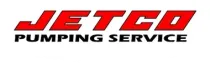 JETCO Pumping Service logo in red and black text on a white background