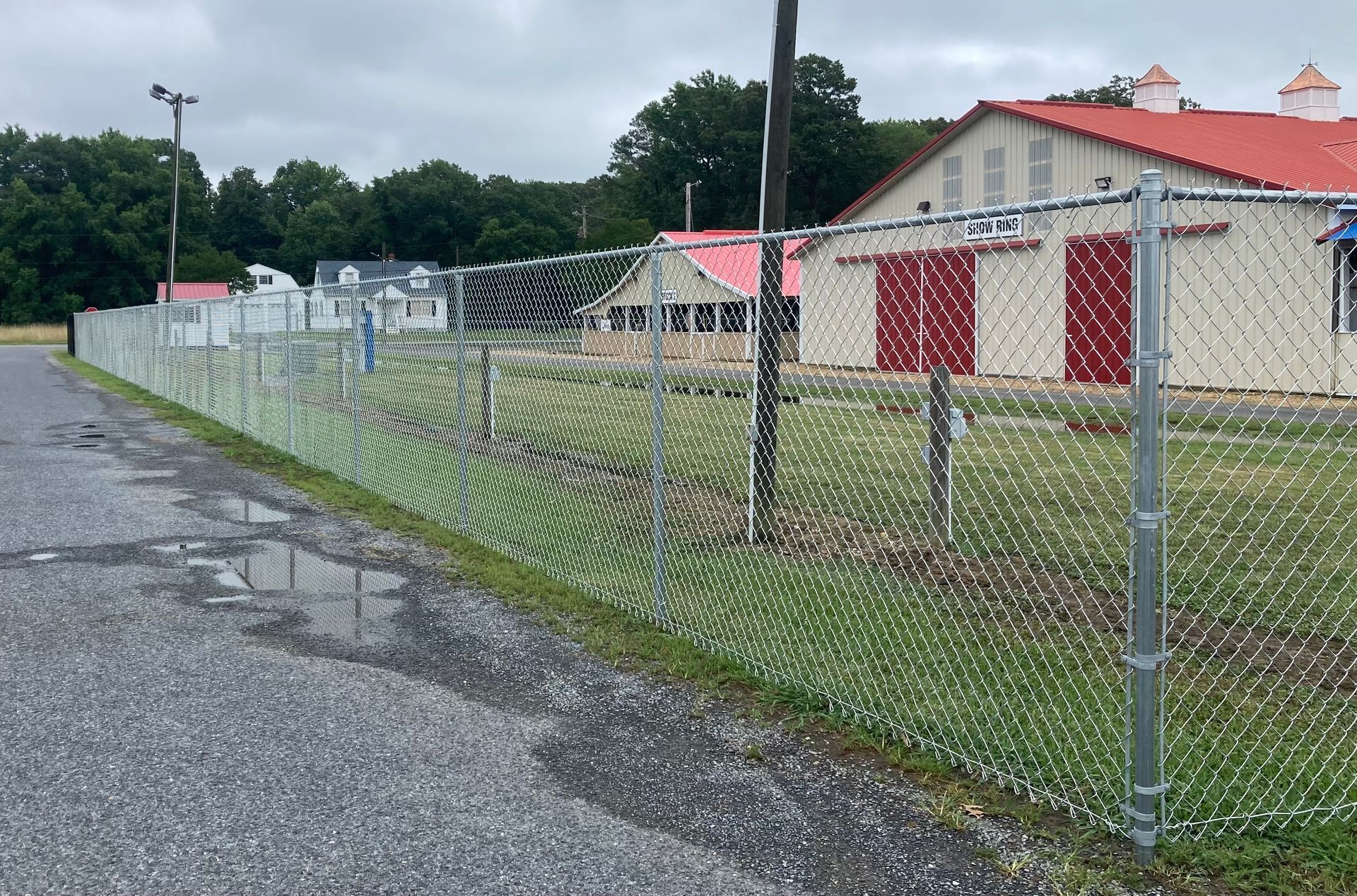 Commercial  chain link fence