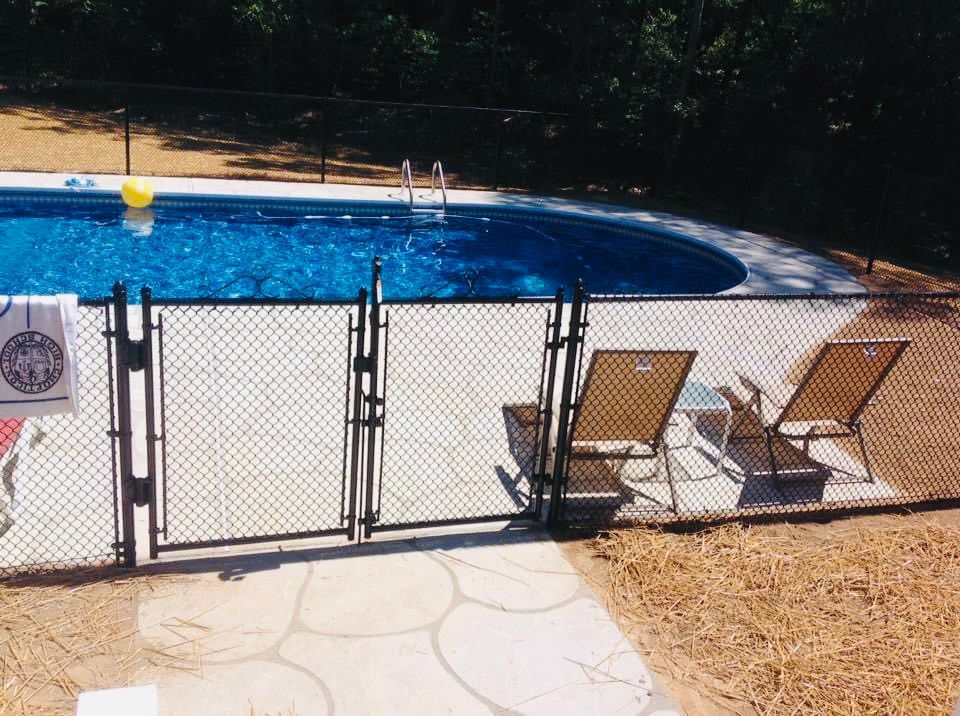 fence gate for pool fence