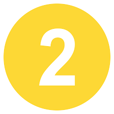 White number 2 on a yellow circle.