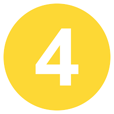 White number 4 on yellow circle.