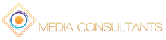 A logo for a company called media consultants