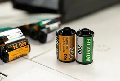 35mm, 120, and slide film developing with digital scans at Robi's Camera