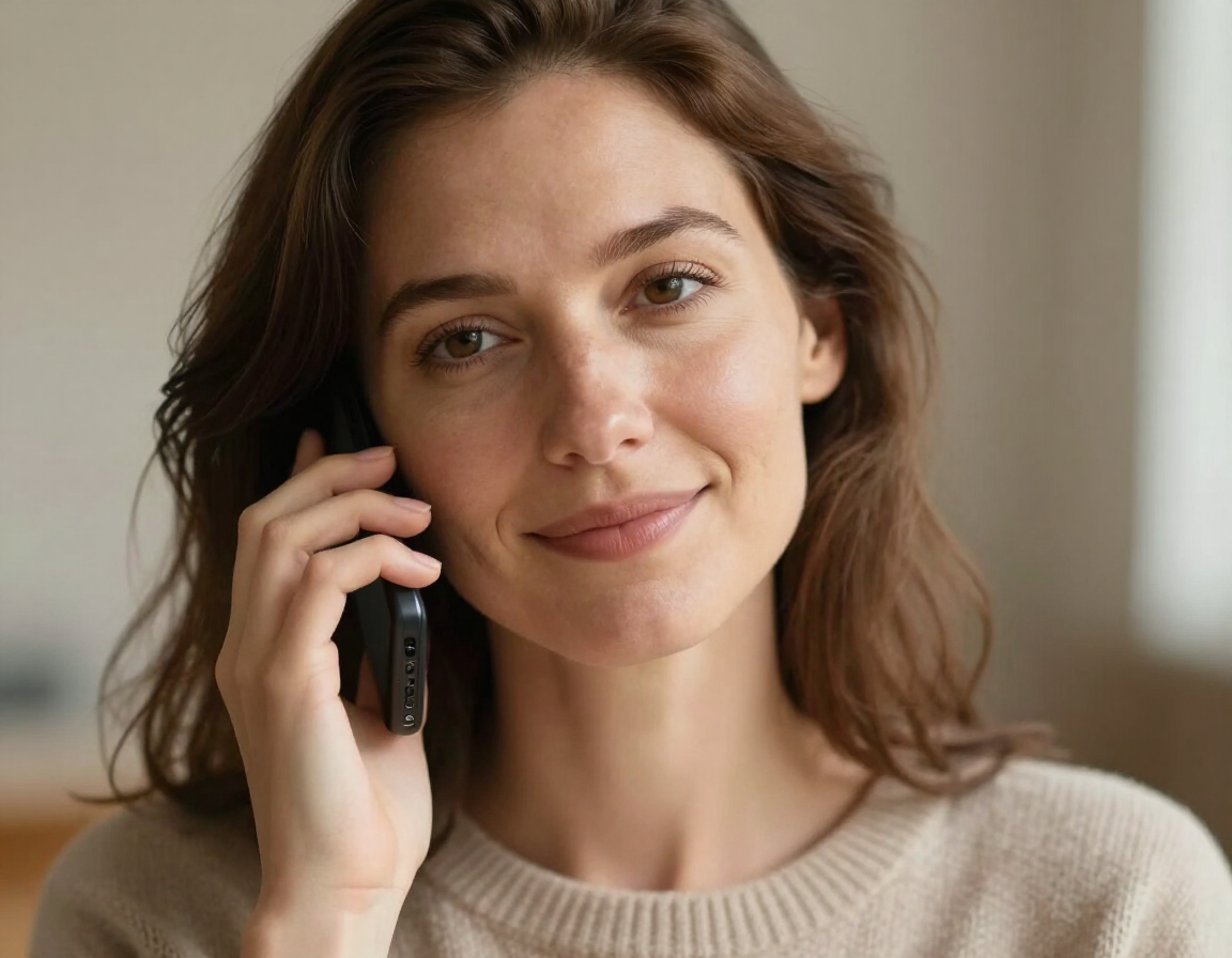 Personne à l'écoute au téléphone