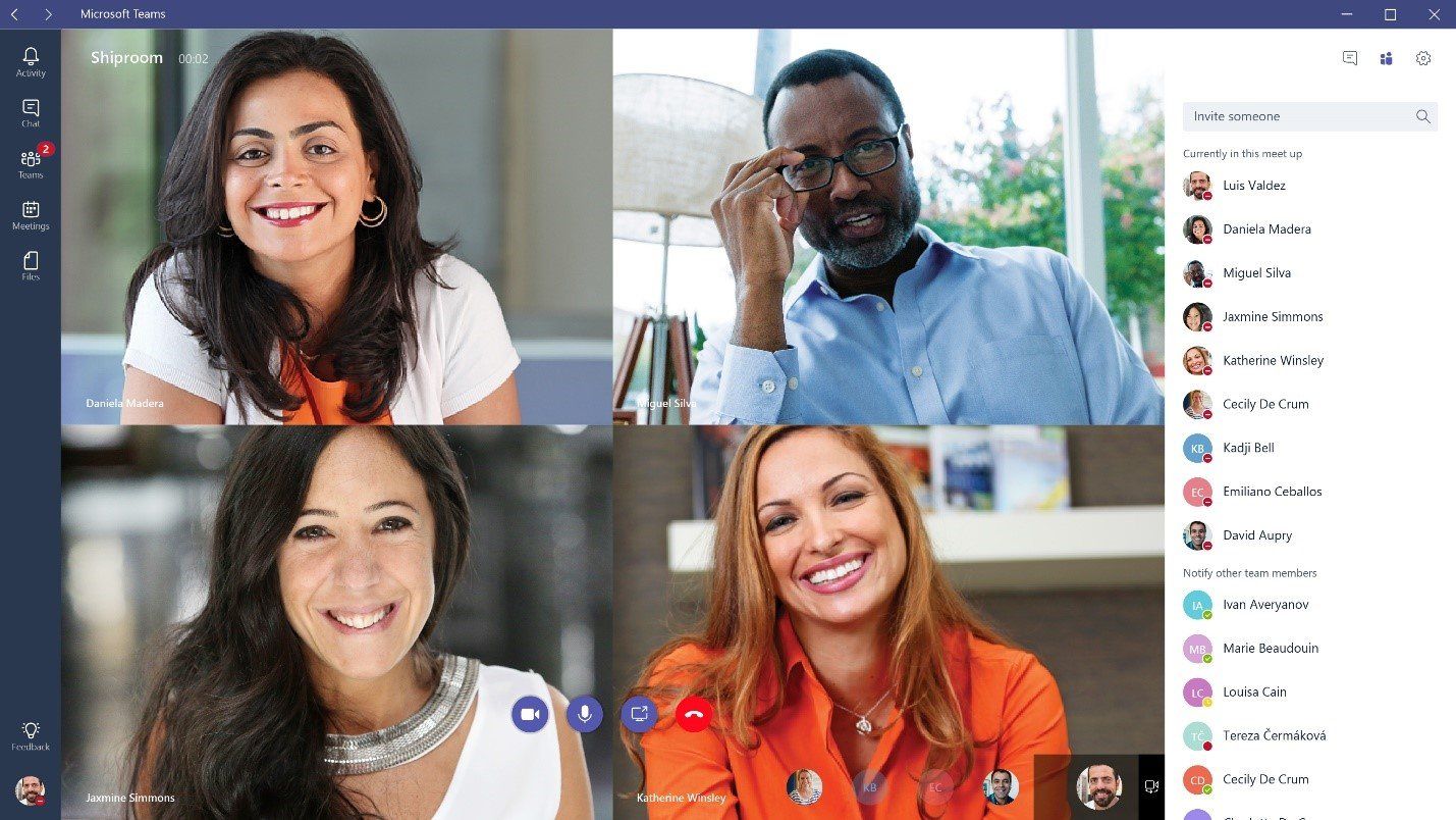 Iristel microsoft teams calling interface
