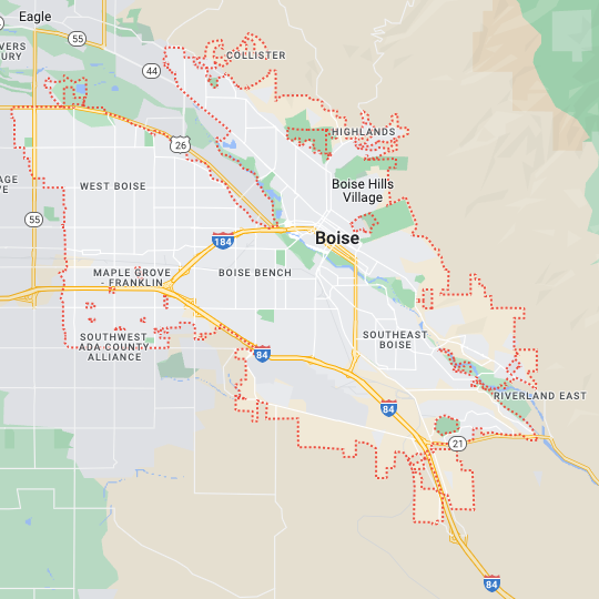 Boise Spring Repair Service Map