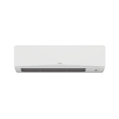 White wall-mounted split air conditioner on a plain background