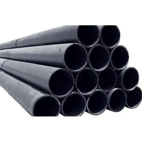 Stack of black plastic pipes bundled together on a white background — Advanced Poly in Darwin, NT