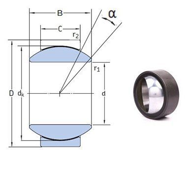 spherical bearing drawing