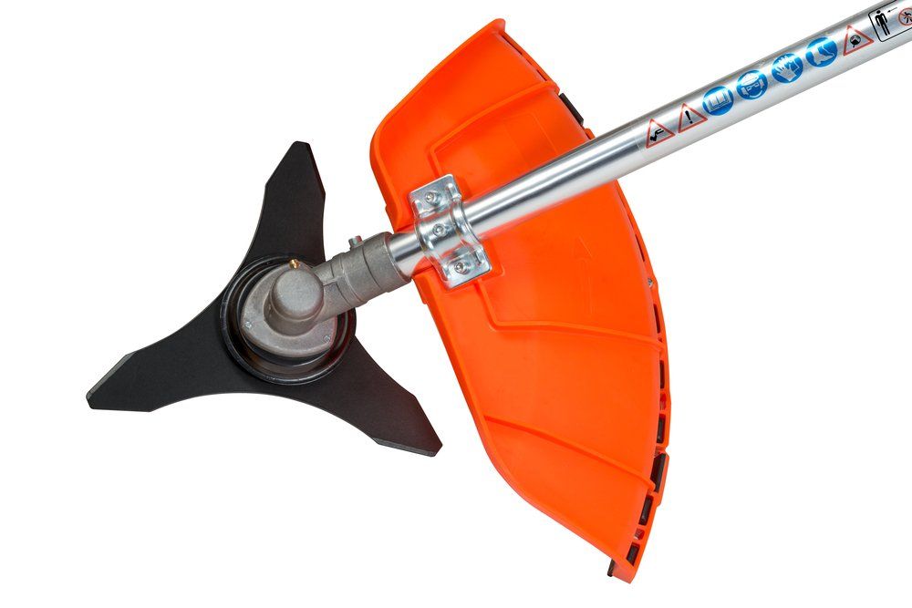Brush Cutter Isolated In White — FarmCare in Mullumbimby, NSW