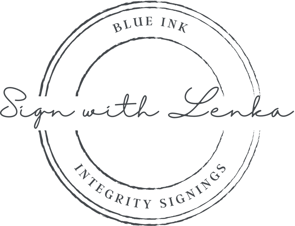 Blue Ink, Integrity Signings LLC Blue Ink, Integrity Signings LLC