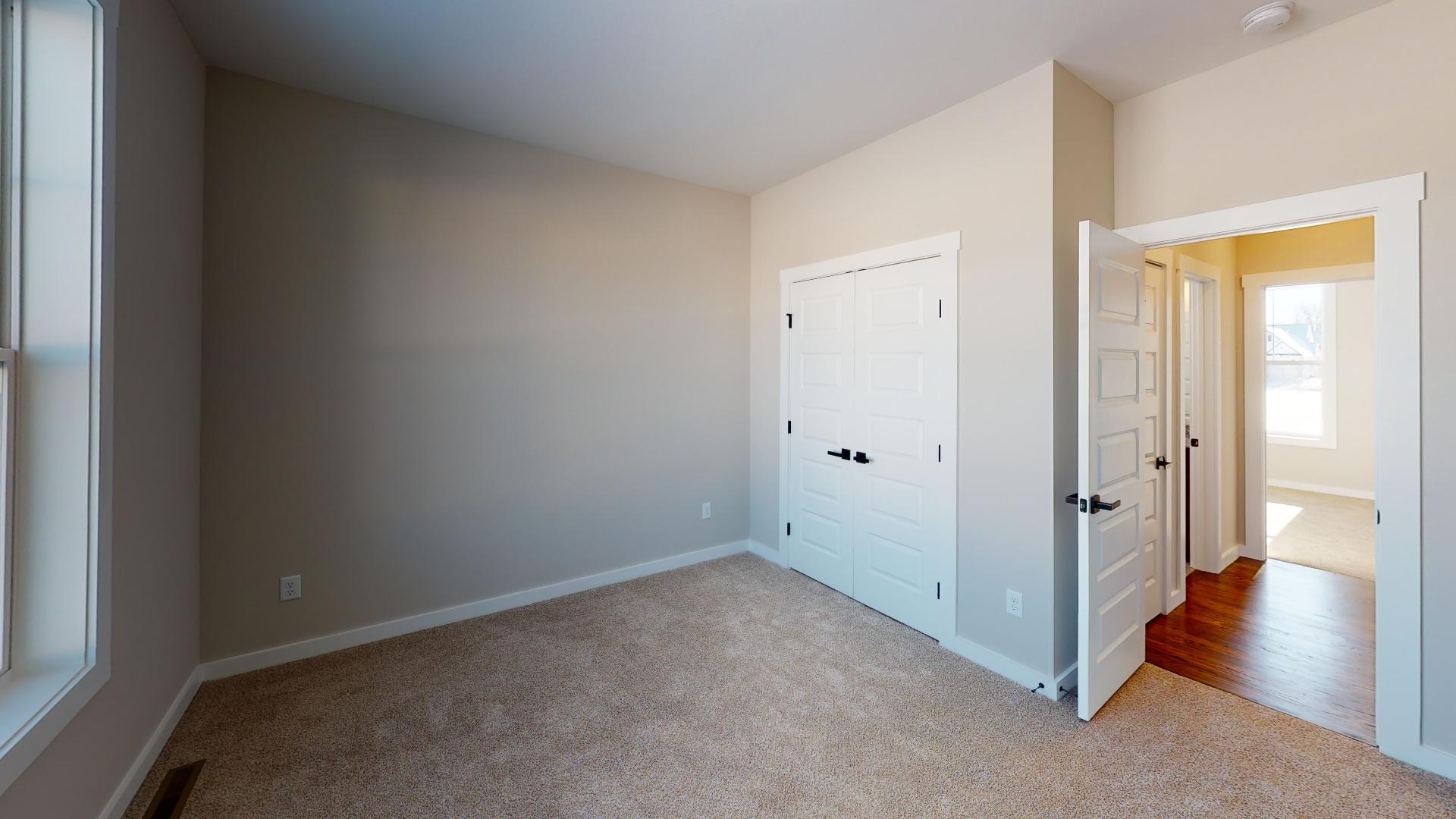 bedroom with French door closet