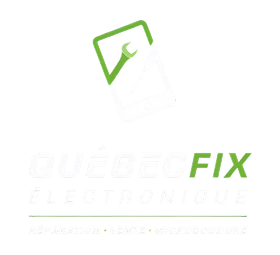 Logo en forme de clé verte avec les mots « Electro FIX » et « ELECTRONICS » en filigrane en dessous