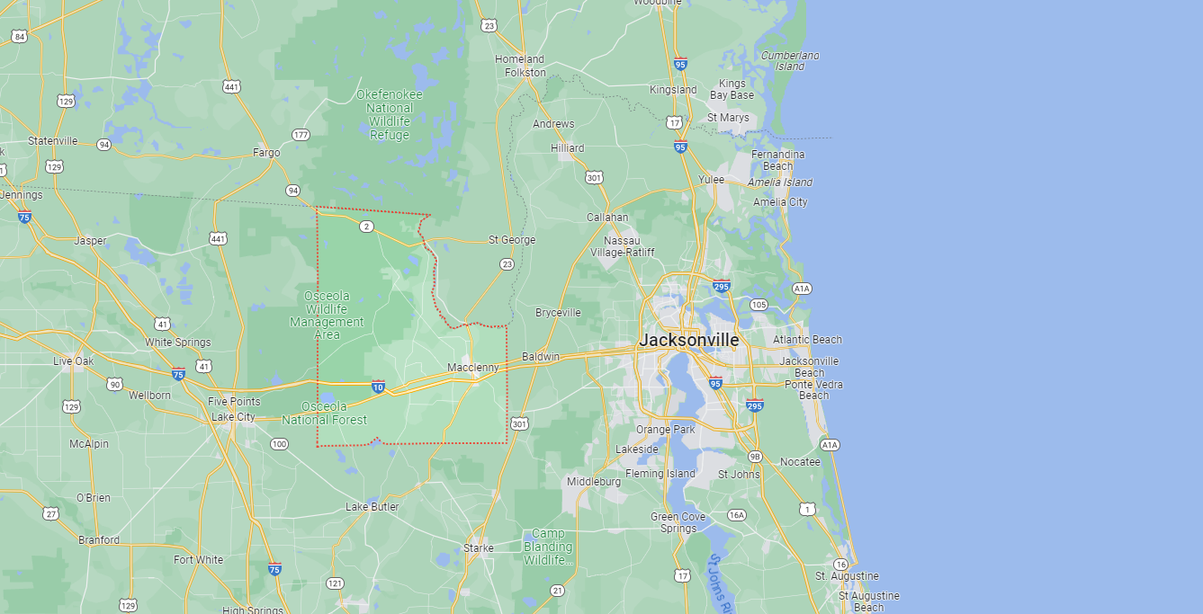 Baker County Map