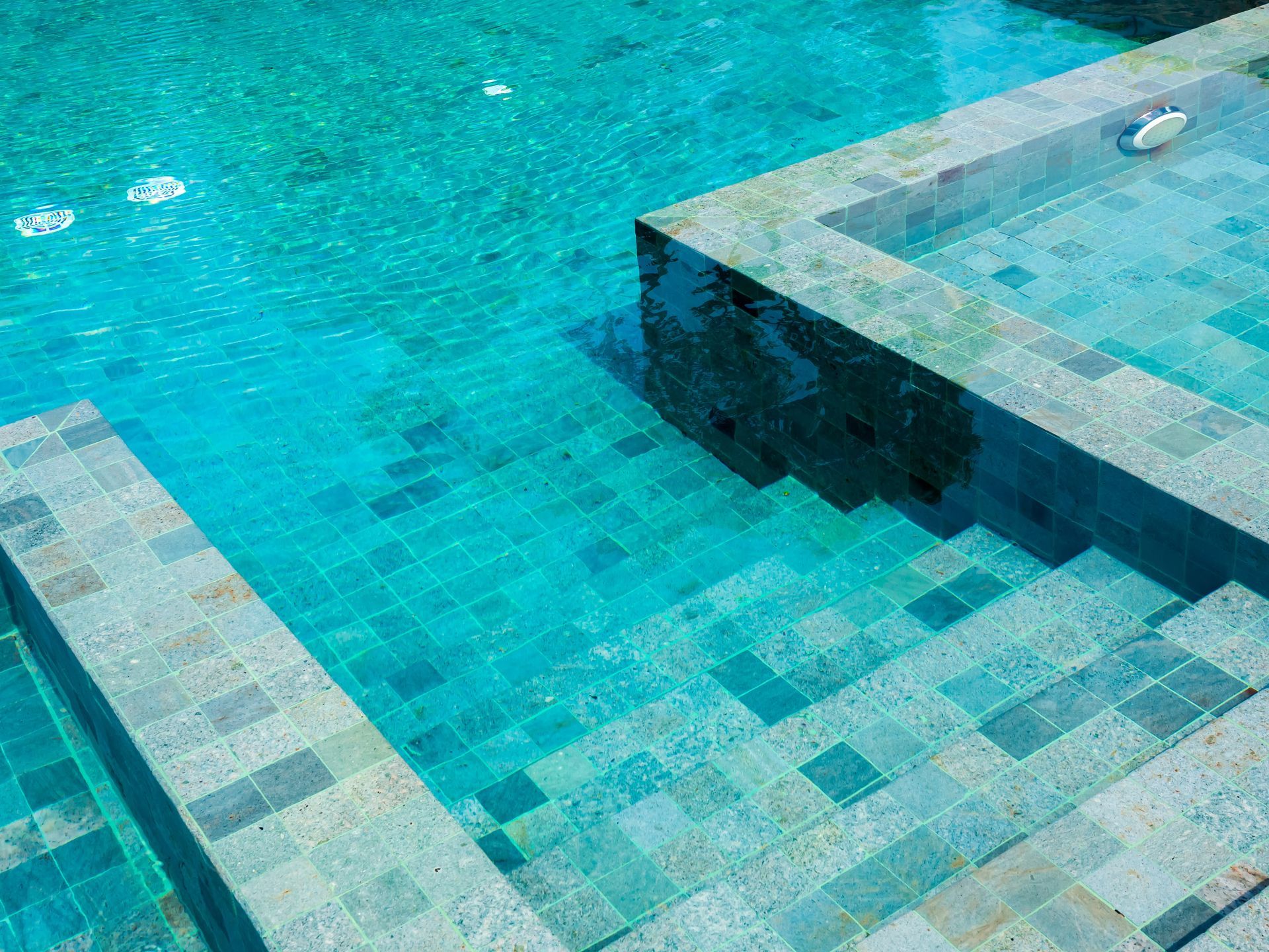 Under the pool