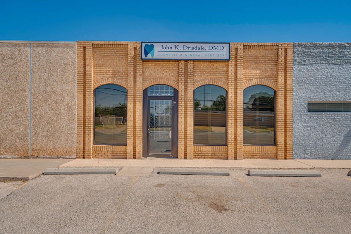 Exterior of the John K. Drisdale dental practice in Midland