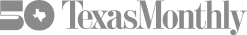 A black and white logo for texas monthly