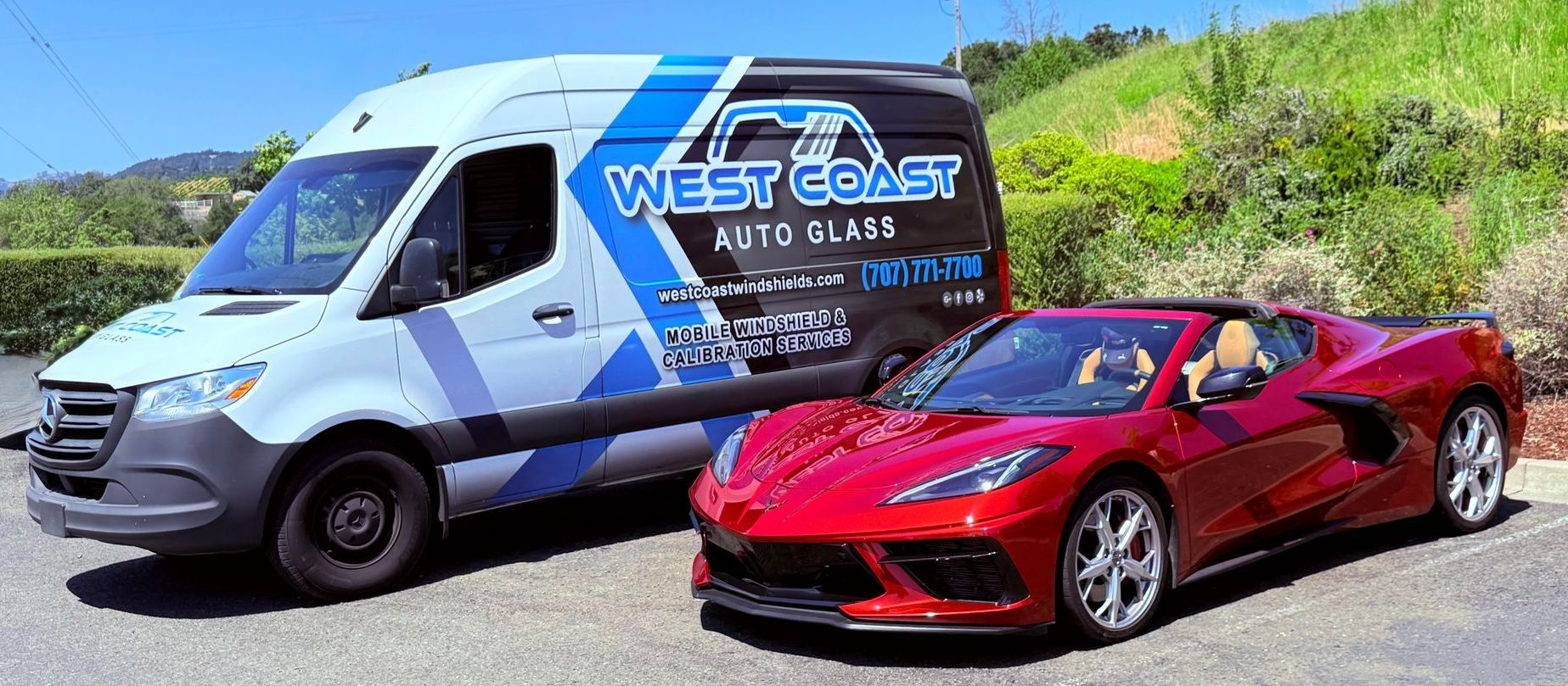 Rock chip repair near Santa Rosa, CA