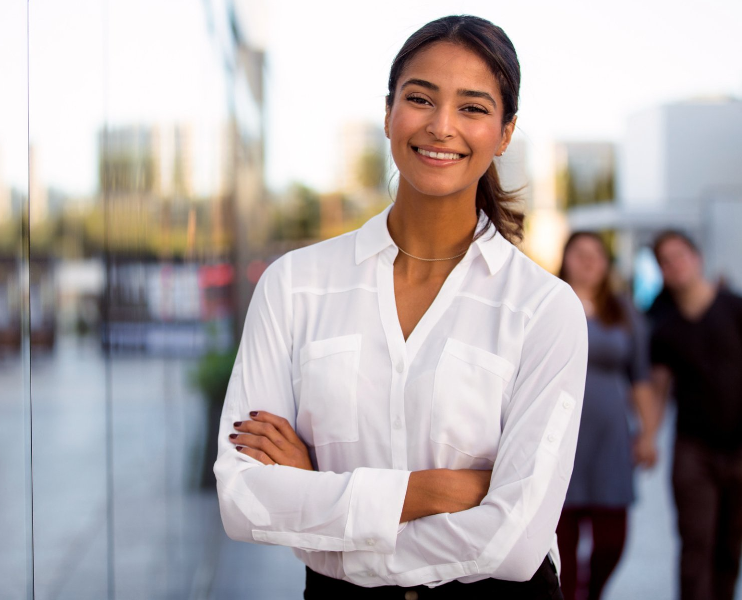 smiling young woman business professional