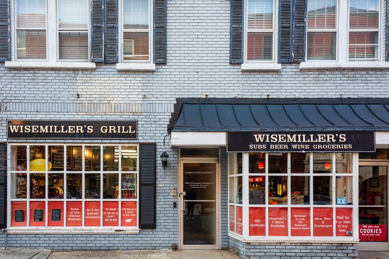 A building with a sign that says wisemuller 's grill