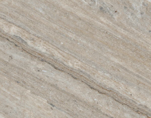 Superficie in marmo beige chiaro con delicate venature grigie e texture diagonale