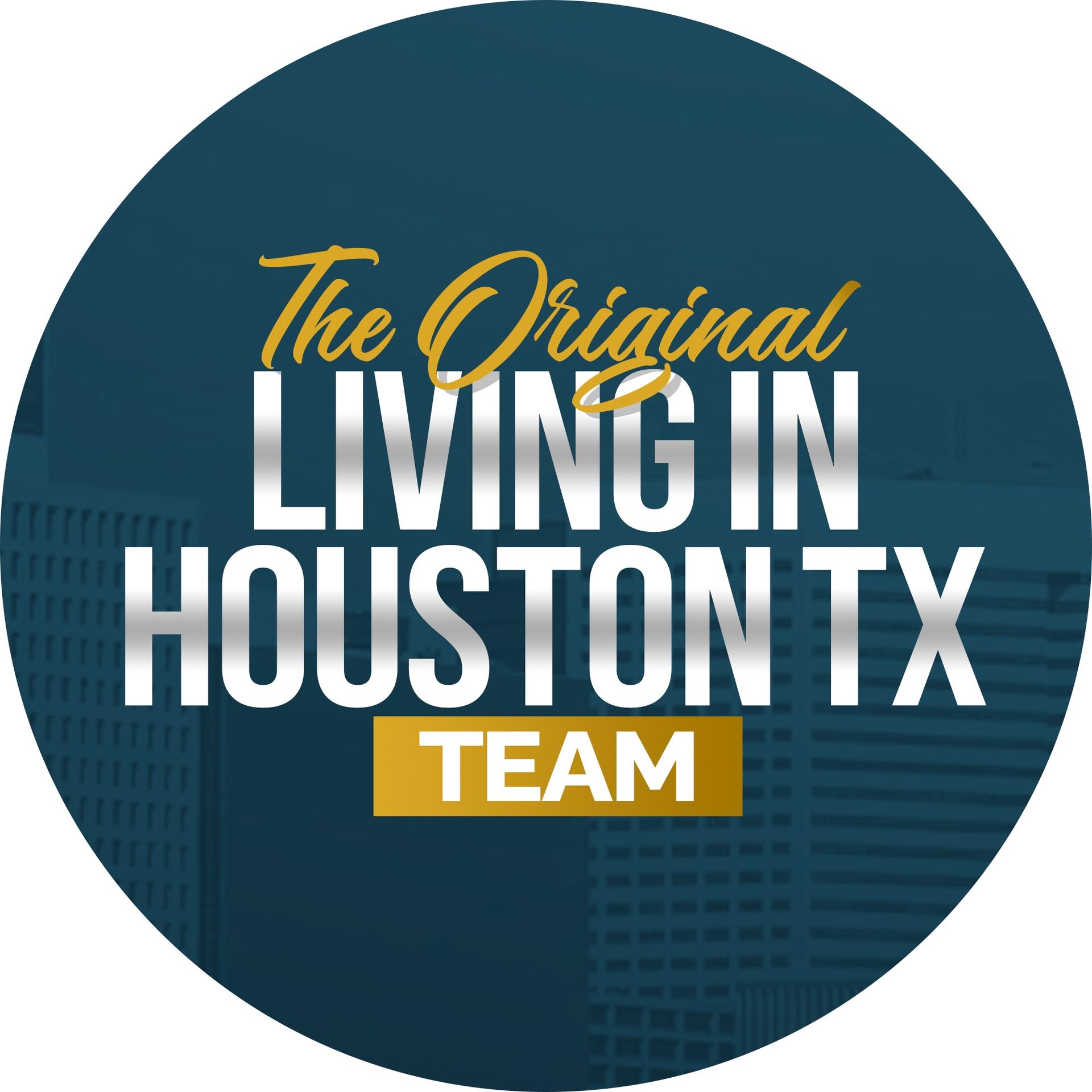 A logo for the original living in houston tx team