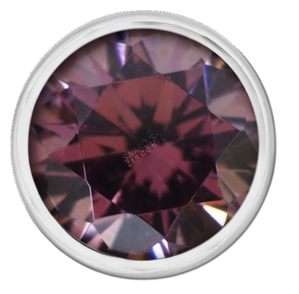Swarovski Round Bezel - Pink
