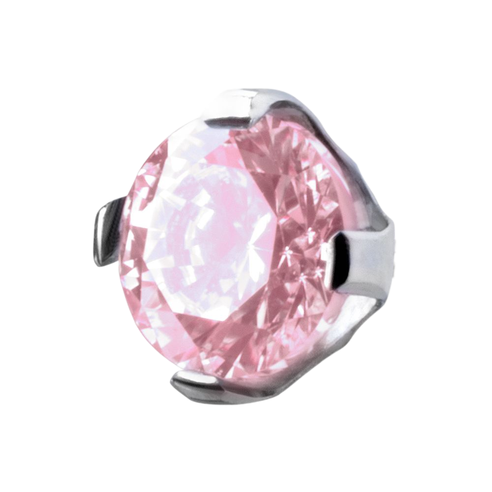Prong set CZ - Pink