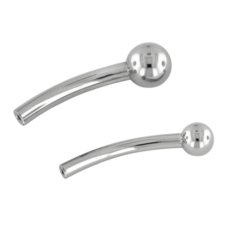 Curved Barbell - fixed end Threadless