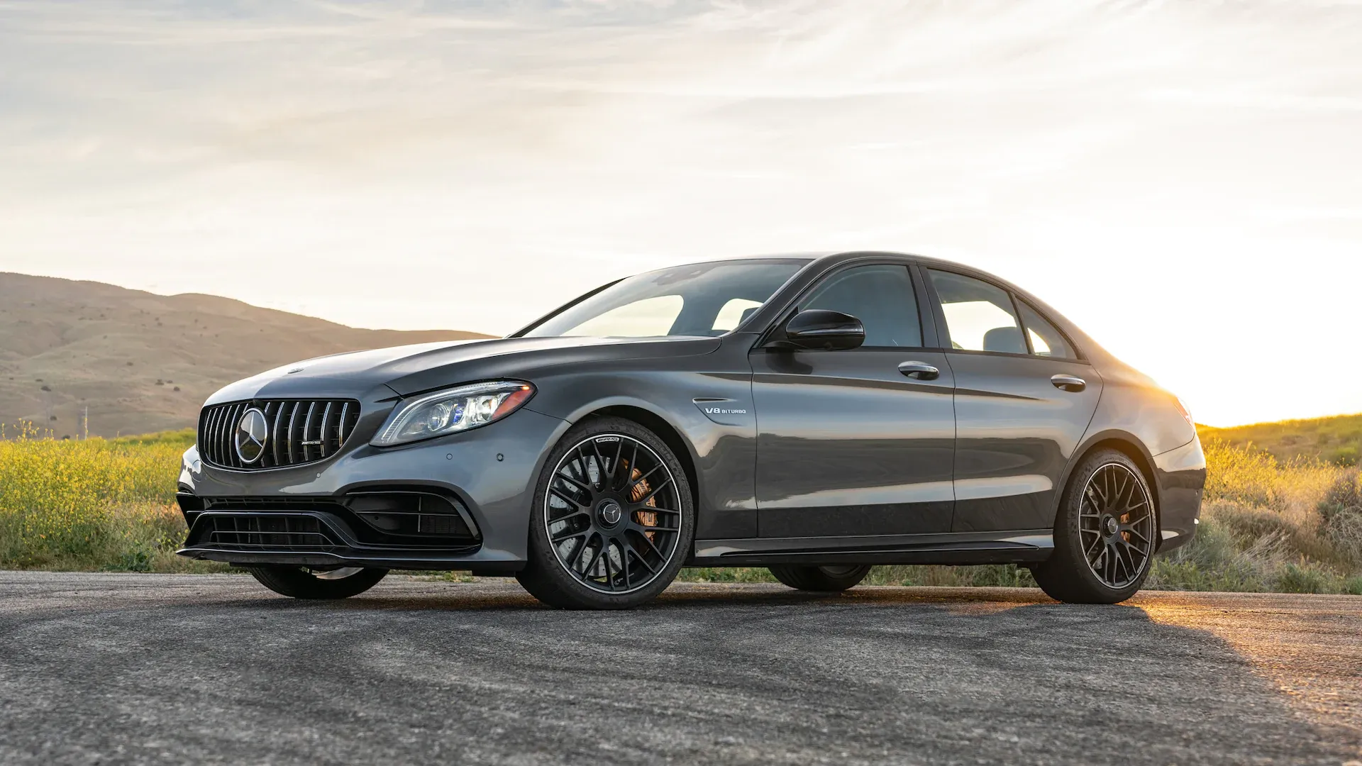 The Mercedes-Benz C-Class (W205) is a compact executive car produced by Mercedes-Benz. It was introduced in 2014 as the successor to the W204 C-Class. The C63 AMG version was unveiled at the 2015 Geneva Motor Show, and is powered by a 4.0L V8 engine that produces 503 hp and 516 lb⋅ft of torque. It has a top speed of 174 mph (280 km/h), and can accelerate from 0-60 mph in 3.9 seconds. 
