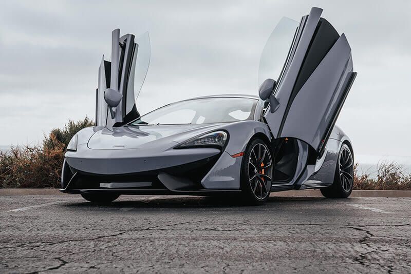 The McLaren 570S is a sports car designed and manufactured by British automaker McLaren Automotive. It was unveiled at the 2015 New York International Auto Show. The 570S is powered by a 3.8-litre twin-turbocharged V8 engine that produces 562 hp (419 kW) and 443 lb⋅ft of torque. It has a top speed of 204 mph (328 km/h), and can accelerate from 0-60 mph in 3.2 seconds. 