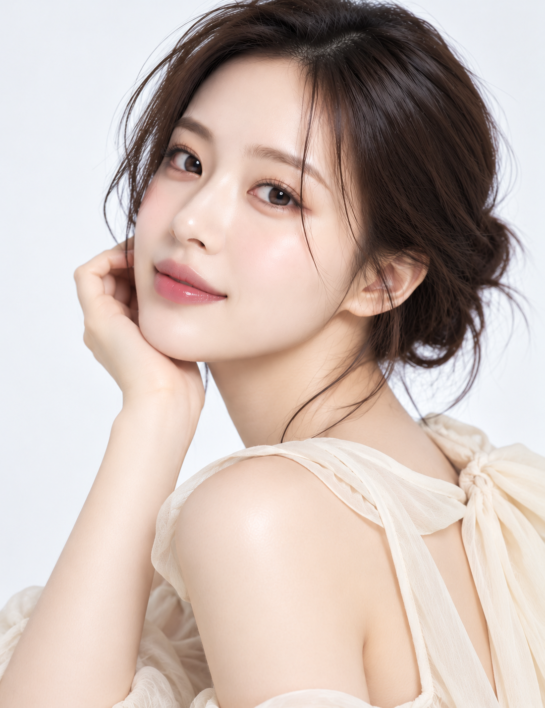 Elegant Korean beauty portrait