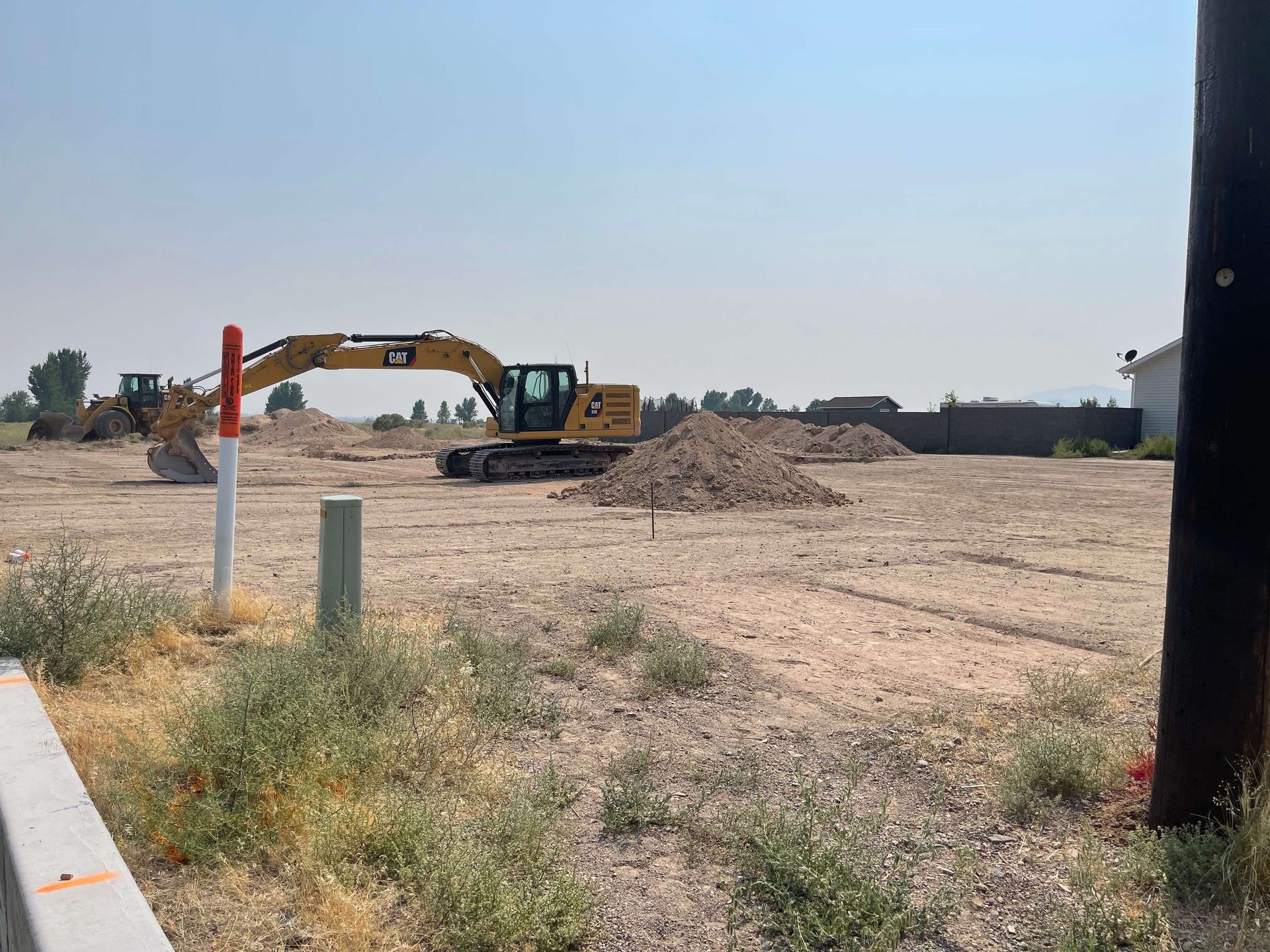 A construction site in Minersville Utah