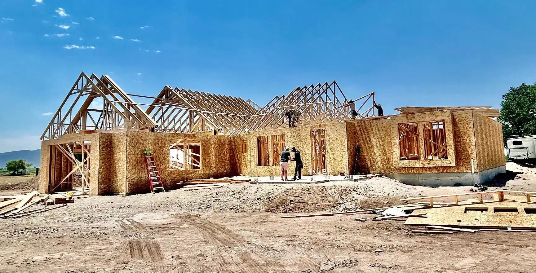 An extra room built above the garage.