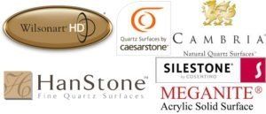 Wilsonart, Silestone, Cambria Quartz, QuartzMaster, Ceasarstone and Meganite Wilsonart, Silestone, Cambria Quartz, QuartzMaster, Ceasarstone and Meganite