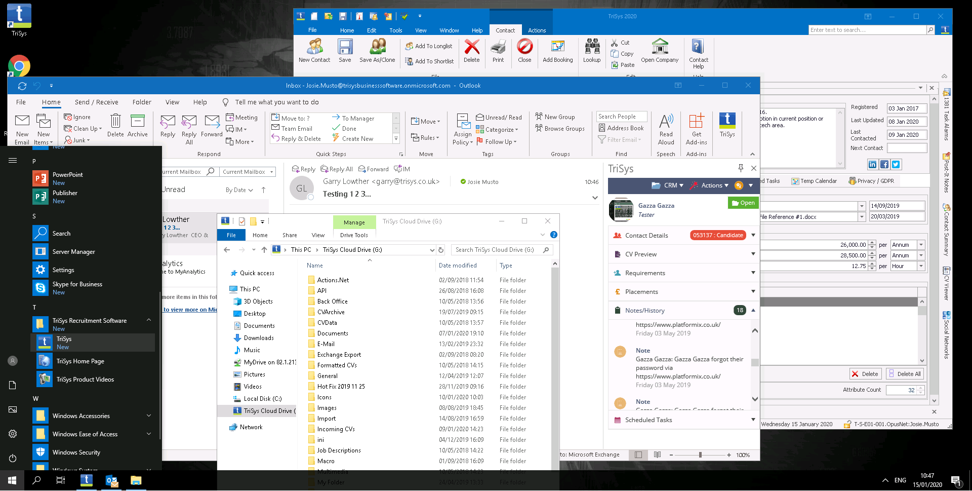 TriSys Remote Desktop Service