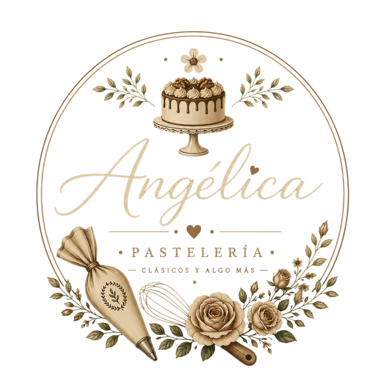 Logo de pastelería “Angélica” 
