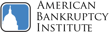 The logo for the american bankruptcy institute.