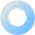 A blue circle with a white circle in the middle.