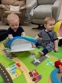 Tummy time class.