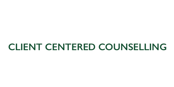 A logo for client centered counseling on a white background.