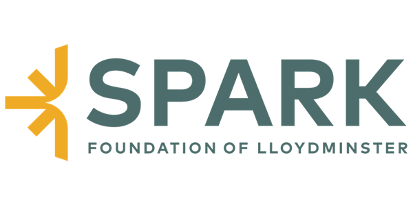 The logo for the spark foundation of lloydminster