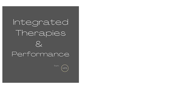 A sign that says `` integrated therapies & performance '' on a white background.
