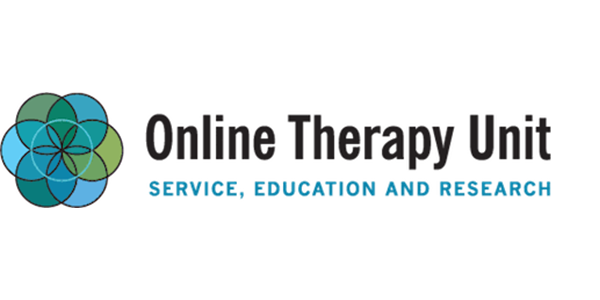 The logo for the online therapy unit service , education and research.