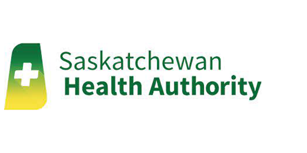 The logo for the saskatchewan health authority is green and yellow.