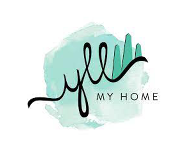 It is a logo for a company called my home.