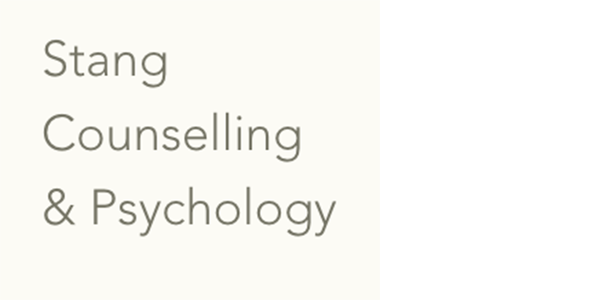 A white background with the words stang counselling & psychology on it